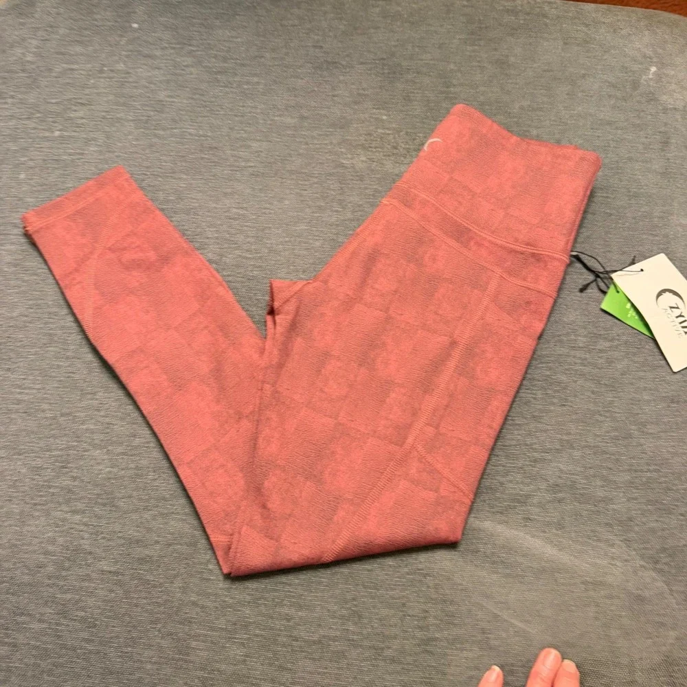 Zyia Active Brick Full Grain Light n Tight Hi-Rise 7/8 Leggings 24